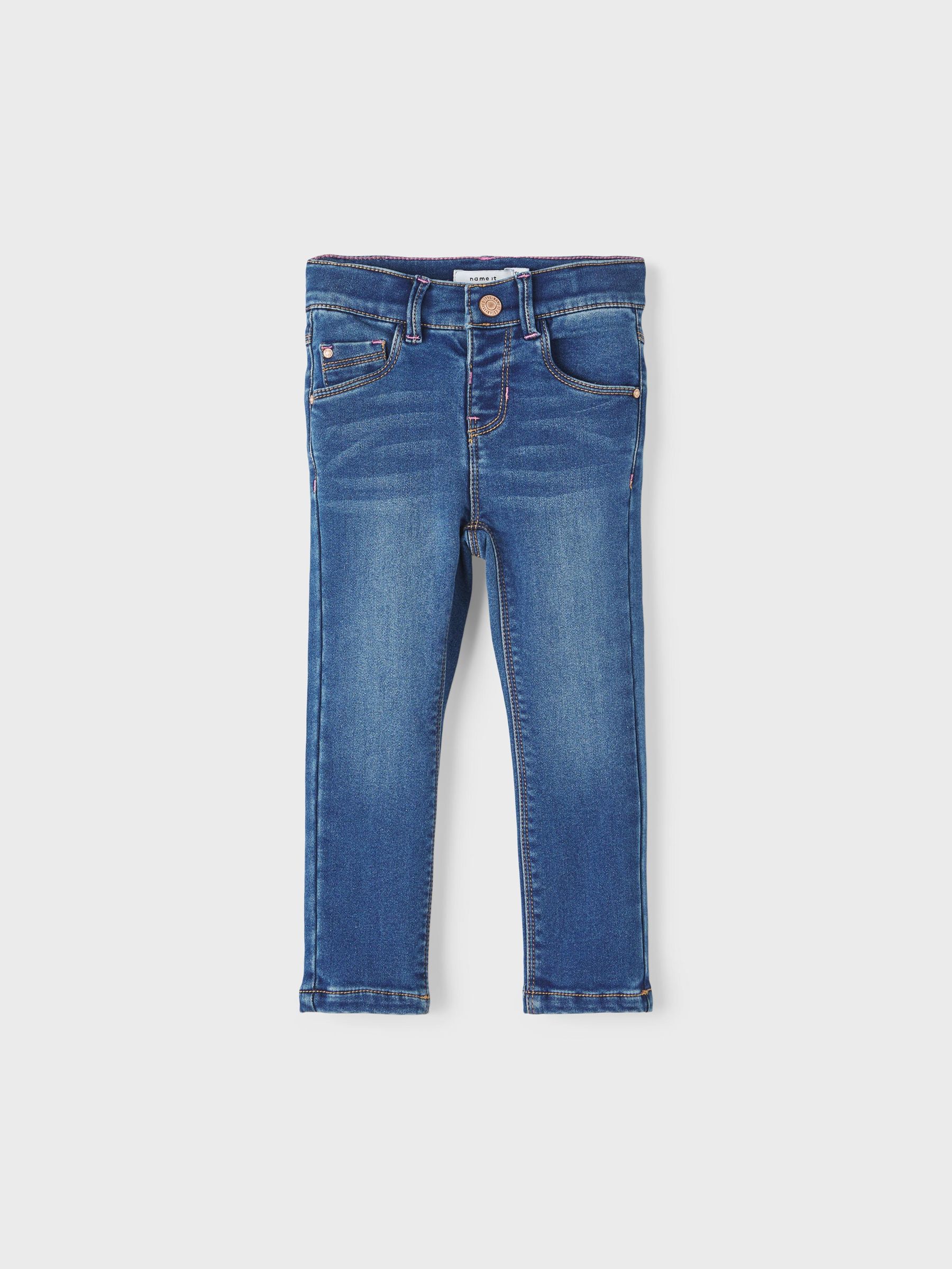 SLIM FIT FLEECE JEANS