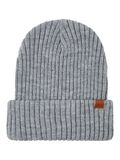 Name it KNITTED RIB BEANIE, Grey Melange, highres - 13206552_GreyMelange_001.jpg