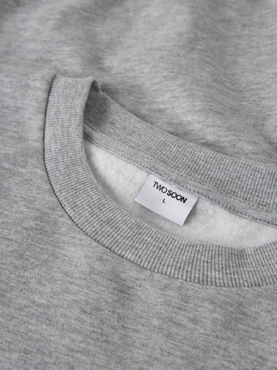 Carousel image 3 REGULAR FIT CREW NECK SWEATSHIRT, Grey Melange
