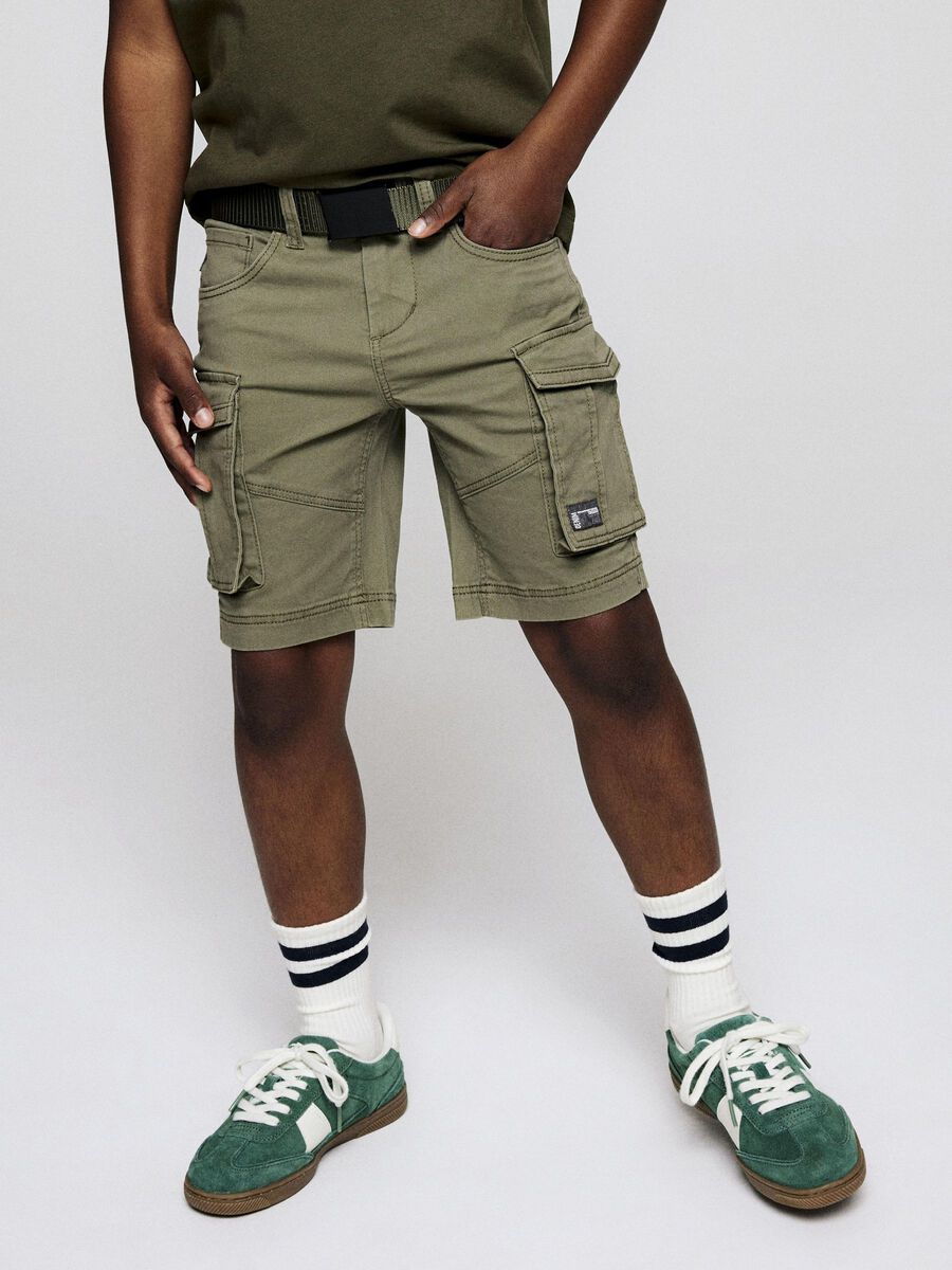 name it REGULAR FIT SHORTS, Deep Lichen Green, highres - 13198124_DeepLichenGreen_008.jpg