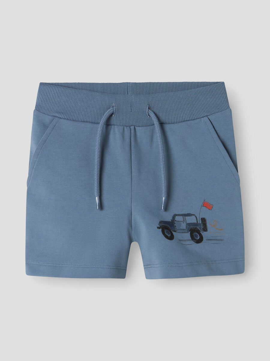 name it ØKOLOGISK BOMULL SHORTS, Blue Mirage, highres - 13243231_BlueMirage_003.jpg