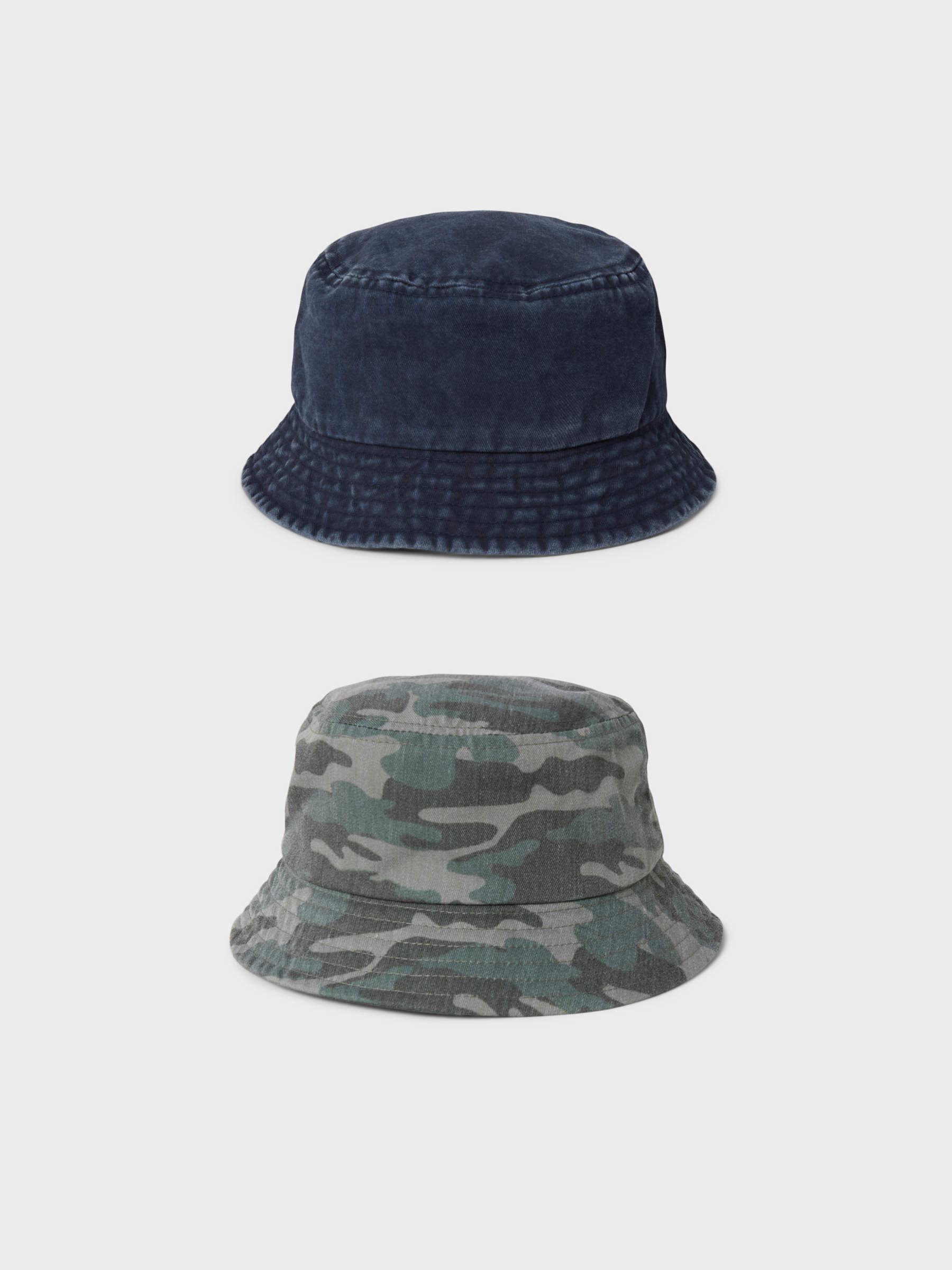 2-PACK MILITARY BUCKET HAT (Black) from 