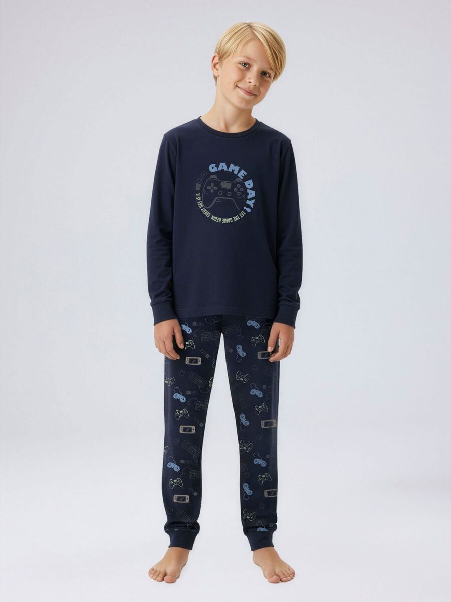 Product carousel image 1 ORGANIC COTTON NIGHTSET, Navy Blazer