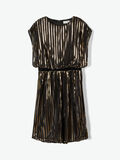 Name it GOLD STRIPED PLISSE DRESS, Black, highres - 13171680_Black_003.jpg