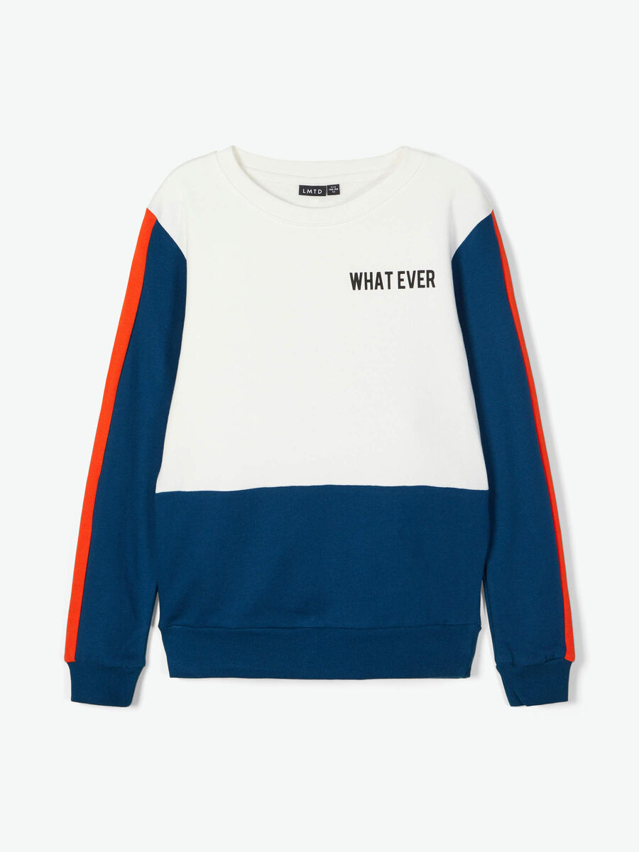 Name it CREW NECK COTTON SWEATSHIRT, Gibraltar Sea, highres - 13181628_GibraltarSea_003.jpg