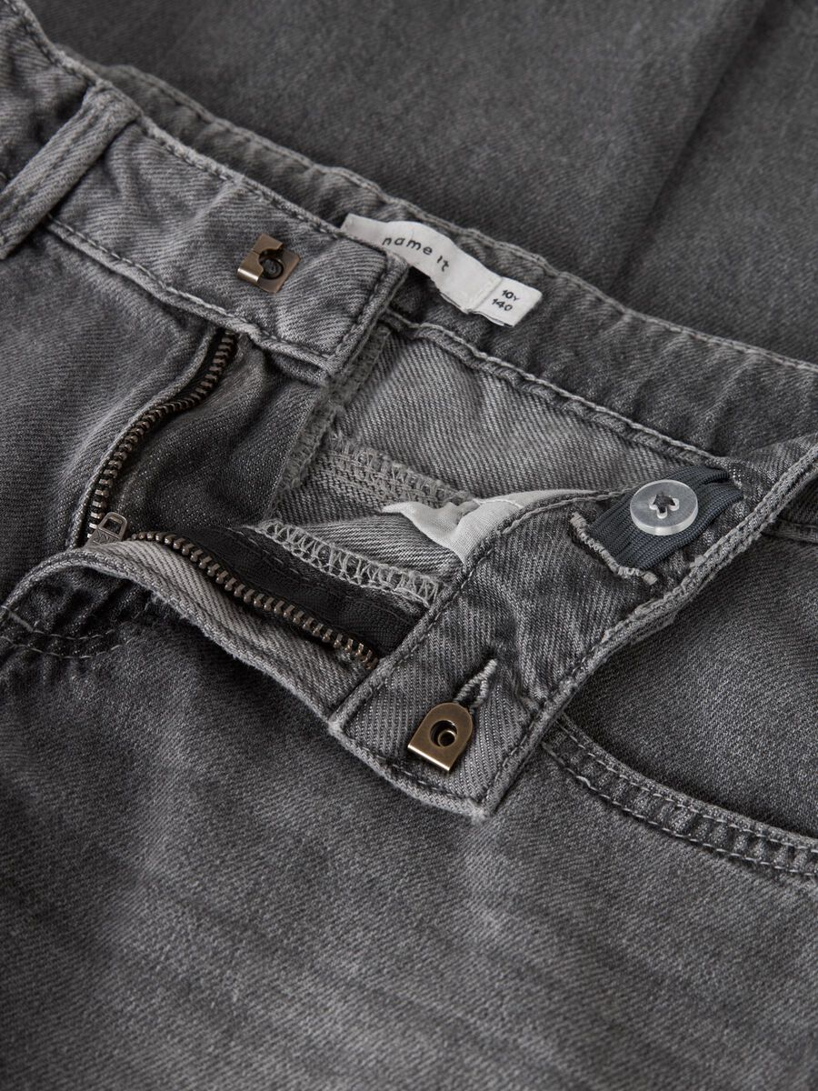 Carousel image - WIDE LEG JEANS, Medium Grey Denim | 5