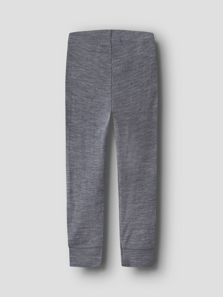 Carousel image 4 MERINO WOOL LEGGINGS, Folkstone Gray