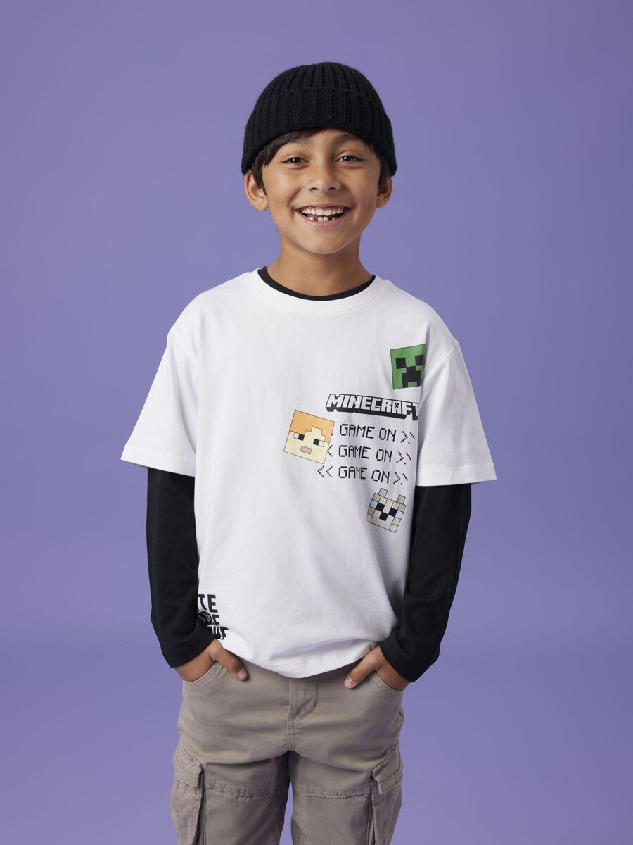 name it À MOTIF MINECRAFT T-SHIRT, Bright White, highres - 13238538_BrightWhite_008.jpg