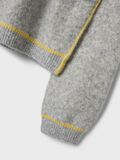 name it LONG SLEEVED KNITTED PULLOVER, Light Grey Melange, highres - 13237314_LightGreyMelange_005.jpg