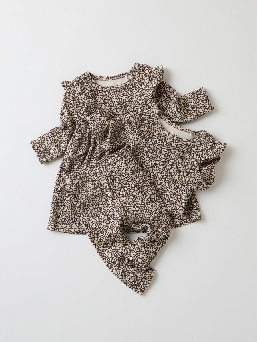 Product carousel image - RIB KNIT LEGGINGS, Peyote | 1