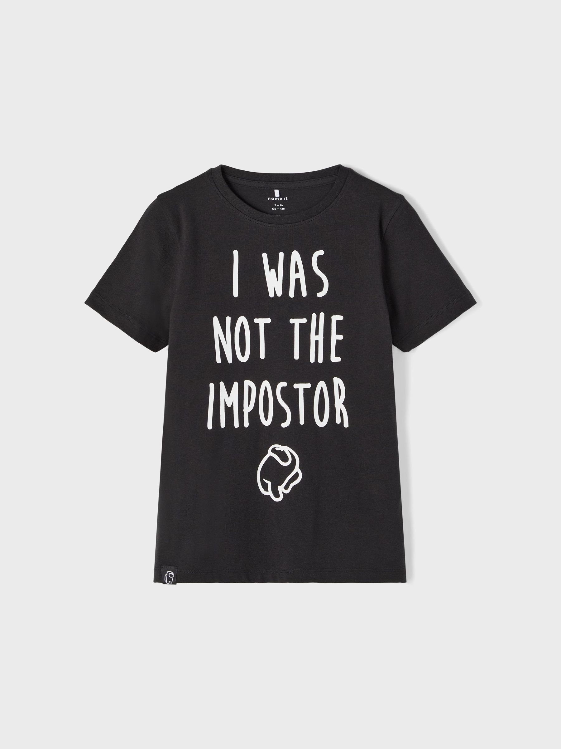 AMONG US T-SHIRT (Black) from name it 