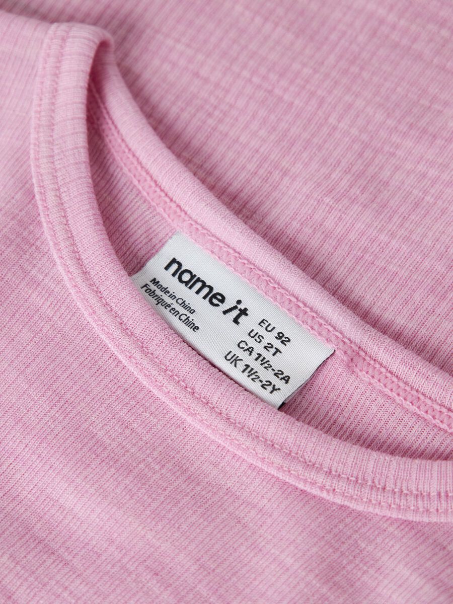 Product carousel image 2 MERINO WOOL LONG SLEEVED TOP, Full Blooming Pink