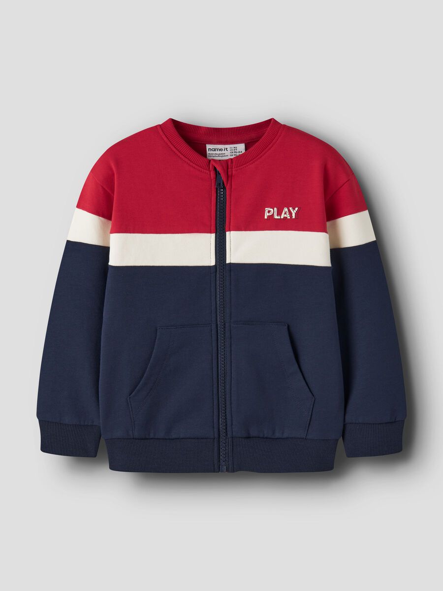 Product carousel image 1 ORGANIC COTTON SWEAT CARDIGAN, Navy Blazer