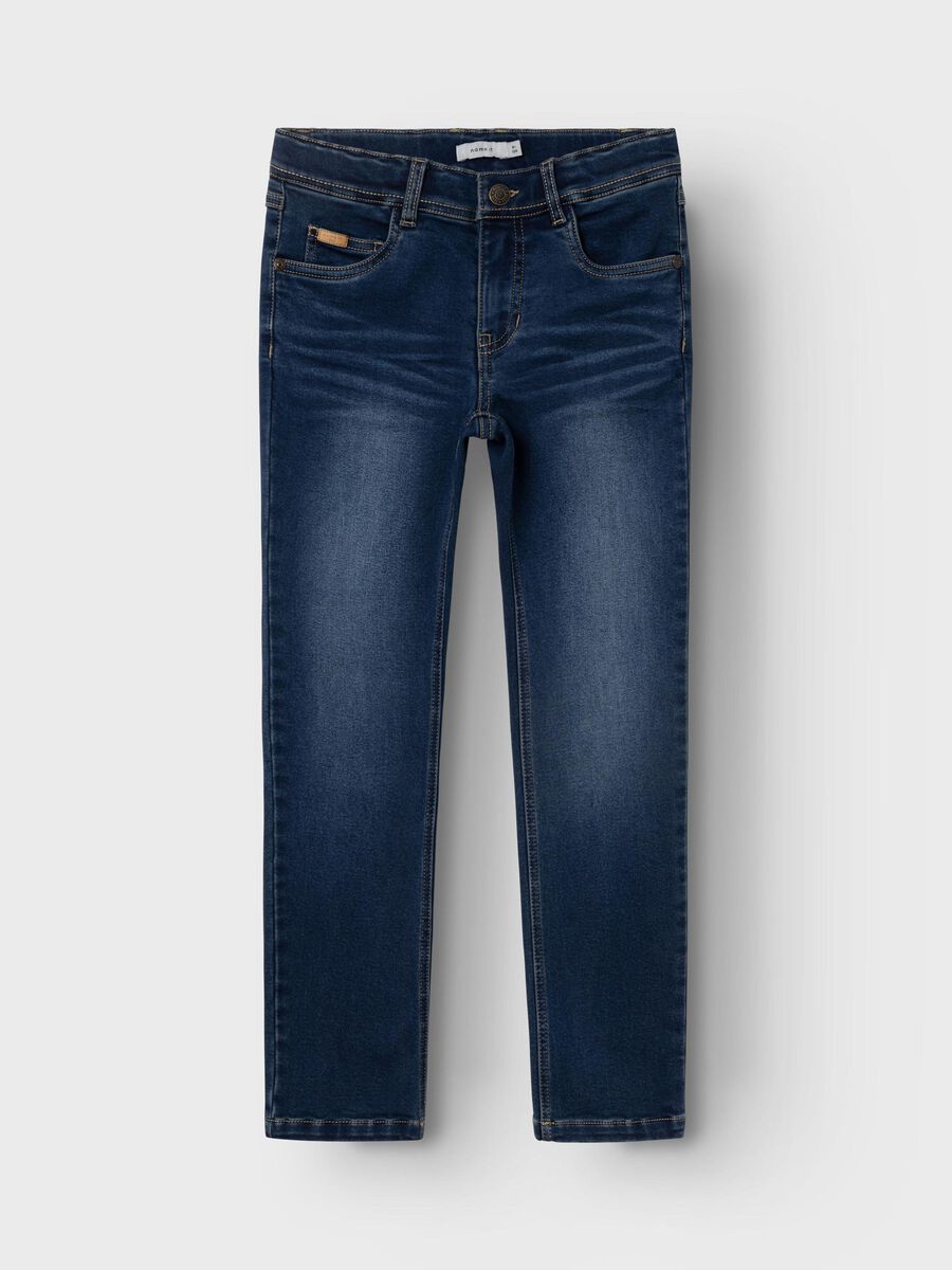 name it SLIM FIT JEANS, Dark Blue Denim, highres - 13232536_DarkBlueDenim_003.jpg