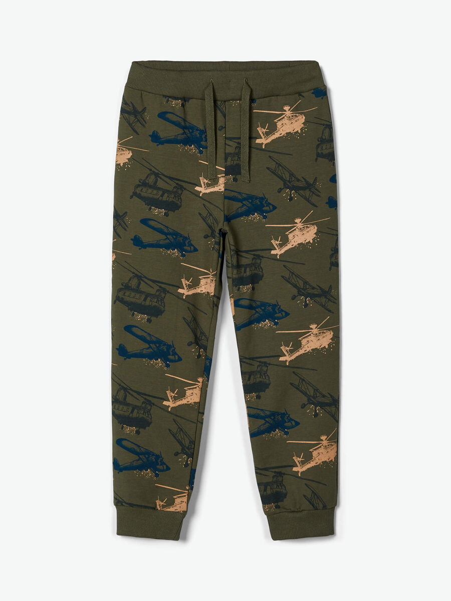 Name it PRINTED COTTON SWEATPANTS, Thyme, highres - 13183269_Thyme_003.jpg