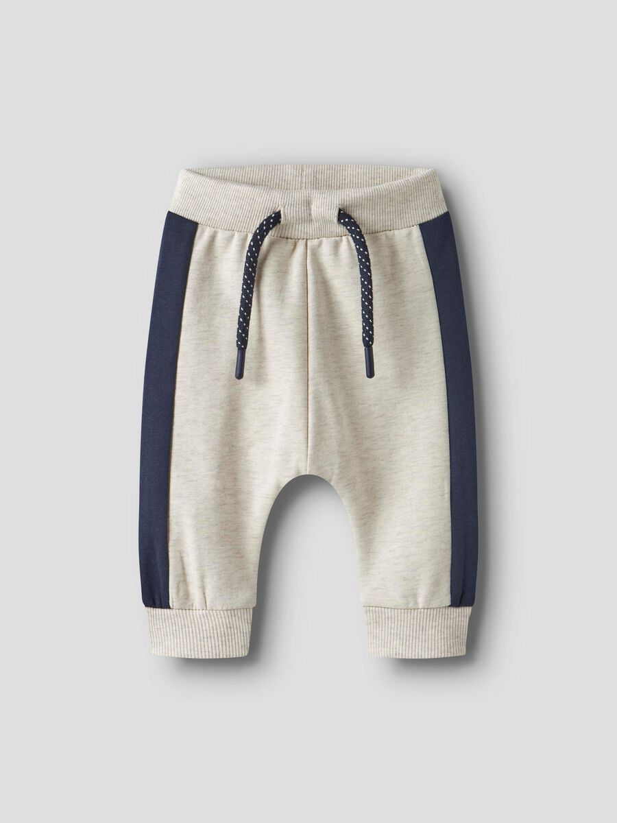 Product carousel image - ØKOLOGISK BOMULD SWEATBUKSER, Navy Blazer | 1