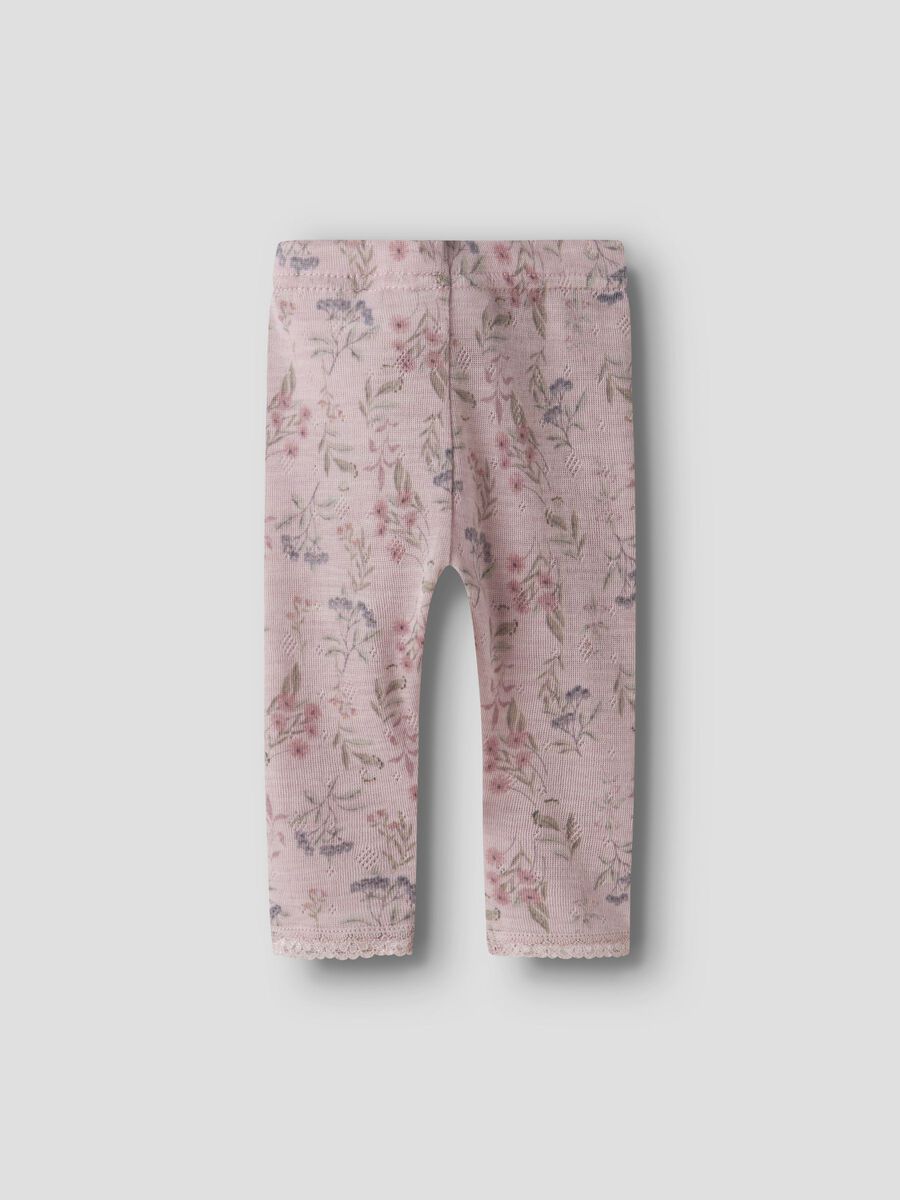 Carousel image 4 MERINO WOOL LEGGINGS, Violet Ice