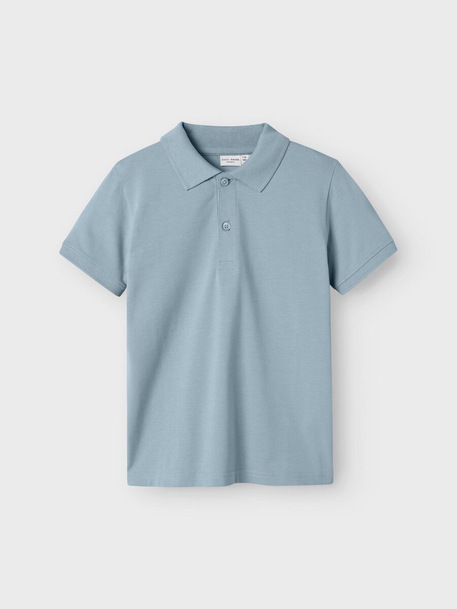 name it SHORT SLEEVED POLO SHIRT, Dusty Blue, highres - 13231419_DustyBlue_003.jpg
