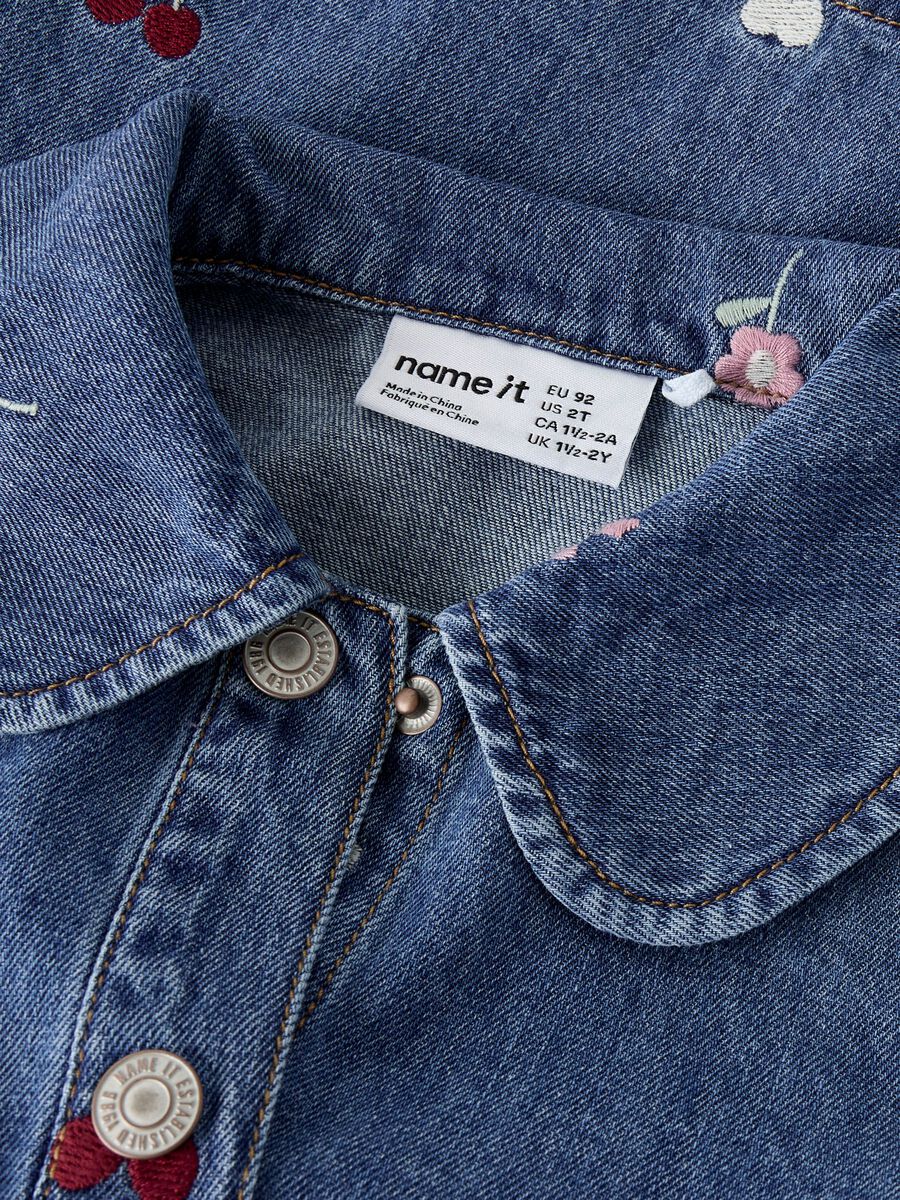 Carousel image - REGULAR FIT DENIM DRESS, Medium Blue Denim | 3