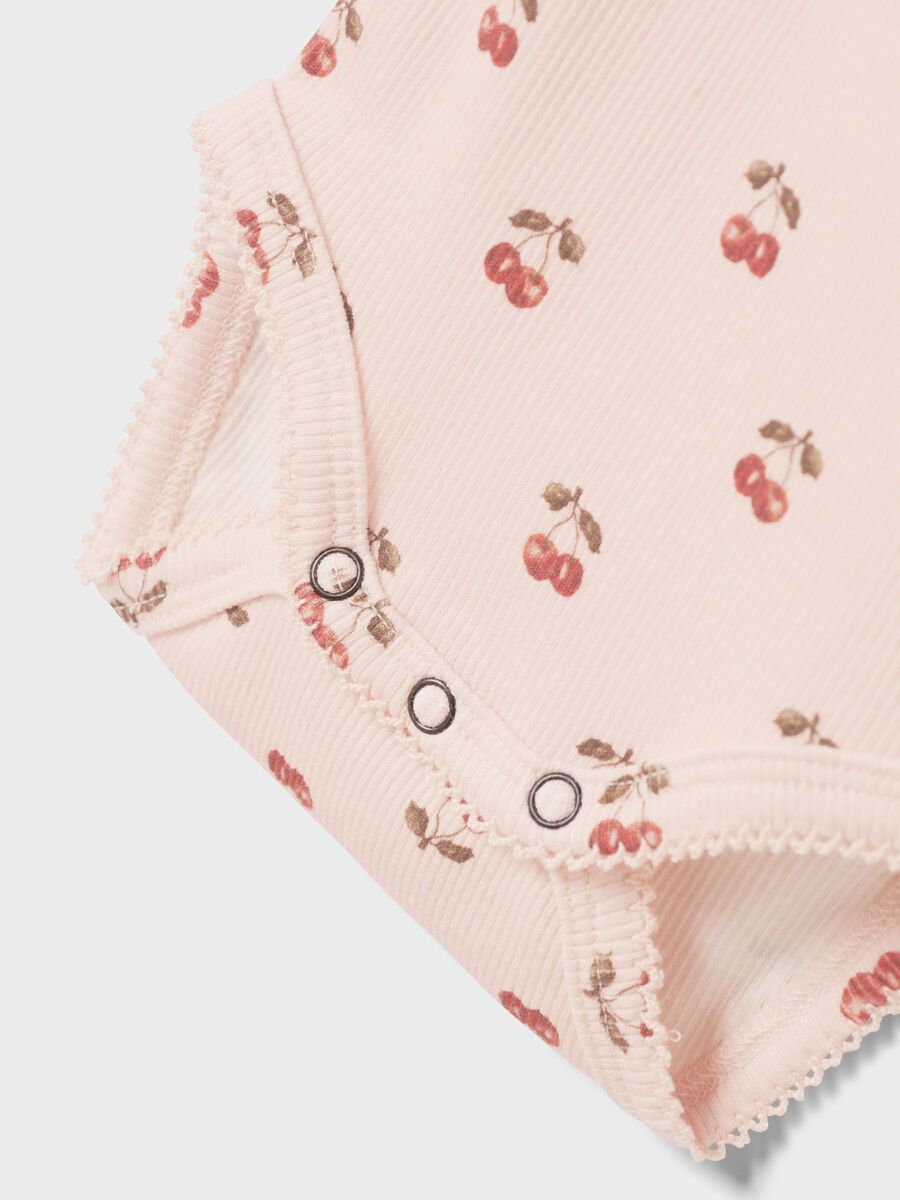 Carousel image 3 LONG SLEEVED ROMPER, Silver Peony