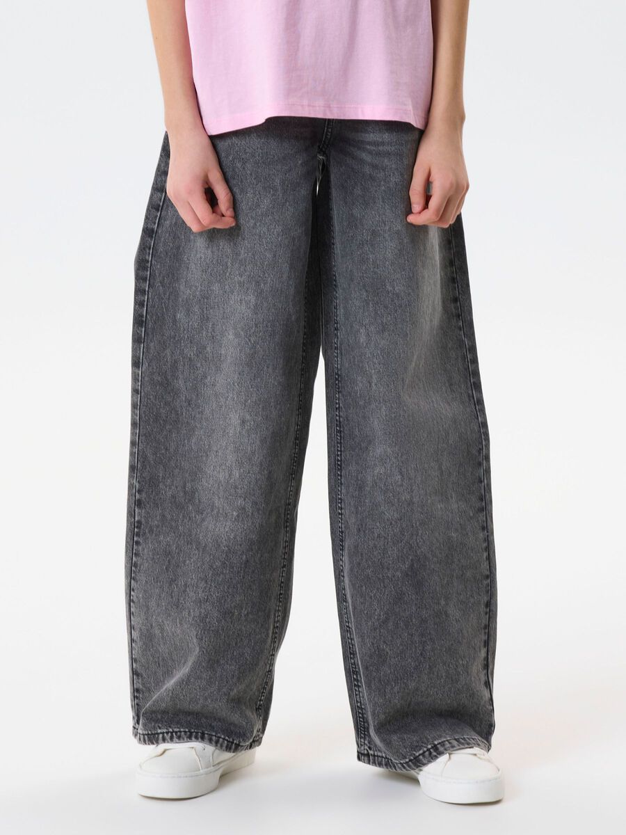 Carousel image 1 WIDE FIT JEANS, Dark Grey Denim