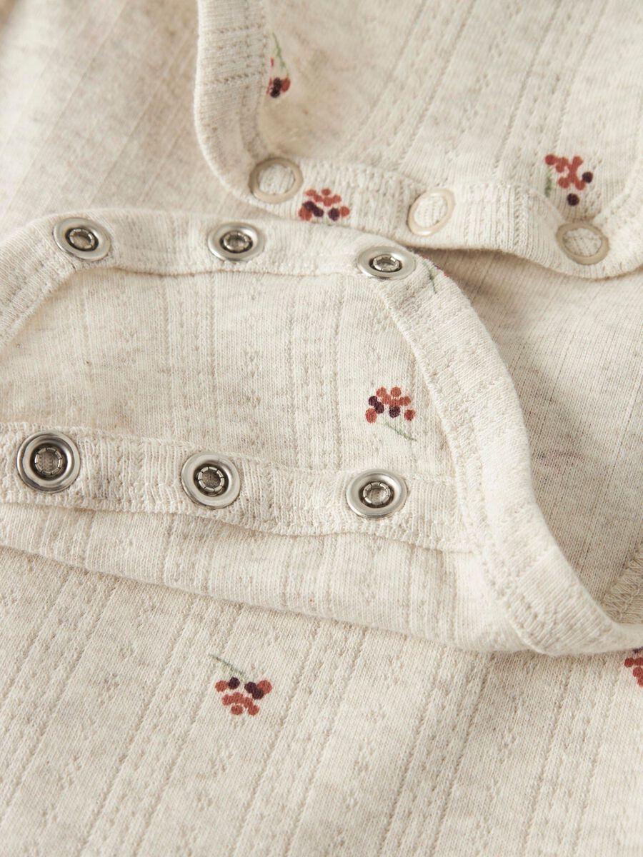 Product carousel image - ORGANIC COTTON ROMPER, Peyote Melange | 1