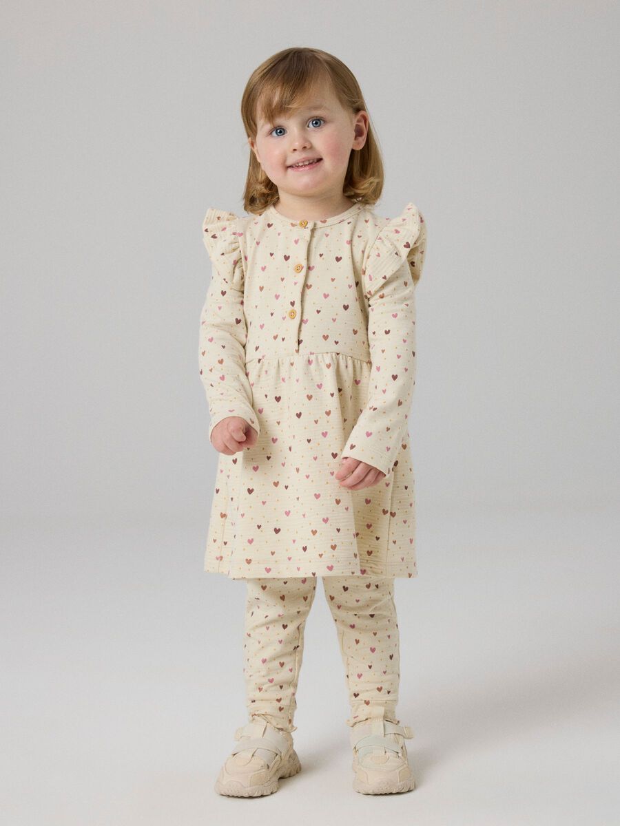 Product carousel image - LANGARM PRINT KLEID, Almond Milk | 2