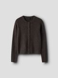Product image thumbnail - REGULAR FIT KNITTED CARDIGAN, Chocolate Brown | 1