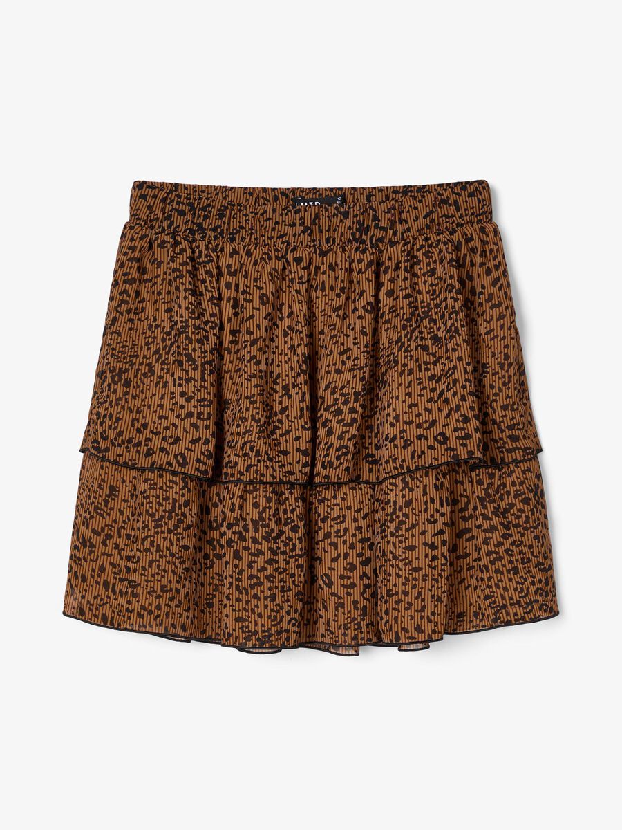 Name it TIERED LEOPARD PRINT SKIRT, Thrush, highres - 13188489_Thrush_003.jpg