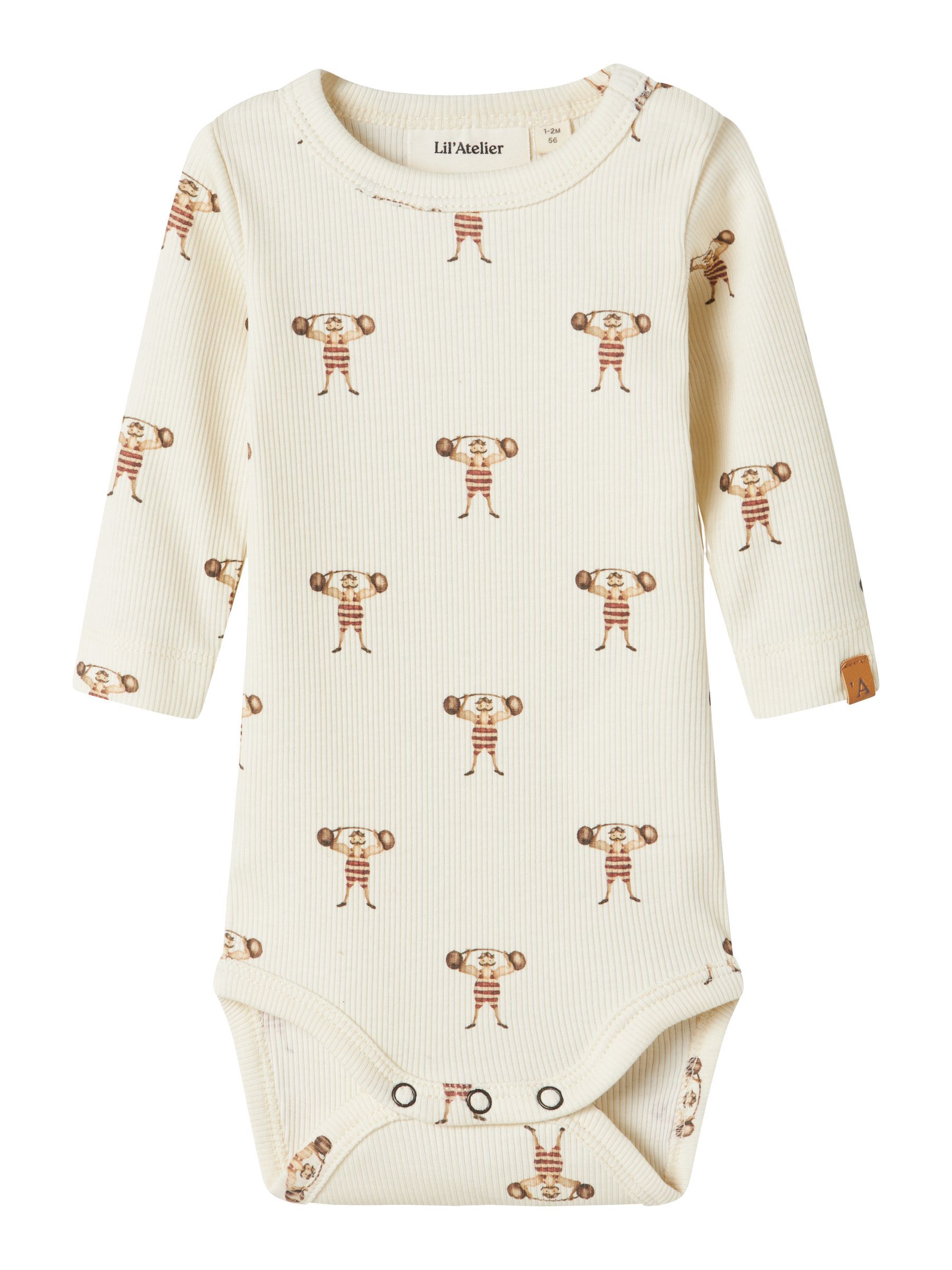 Lil' Atelier LONG SLEEVED ROMPER - Baby Boys' | White | NAME IT