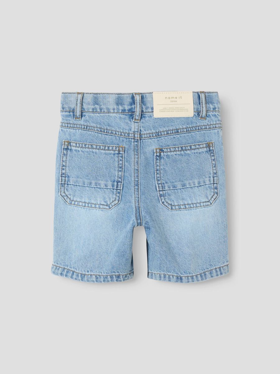 Product carousel image 2 BERMUDA DENIM SHORTS, Light Blue Denim