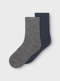 name it LOT DE 2 CHAUSSETTES, Dark Grey Melange, highres - 13229104_DarkGreyMelange_1104779_003.jpg
