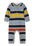 Name it STRIPED KNITTED ONE-PIECE SUIT, Grey Melange, highres - 13180857_GreyMelange_001.jpg