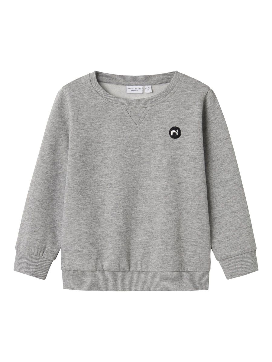 Product tile image - REGULAR FIT SWEATSHIRT, Grey Melange | 13220379_GreyMelange