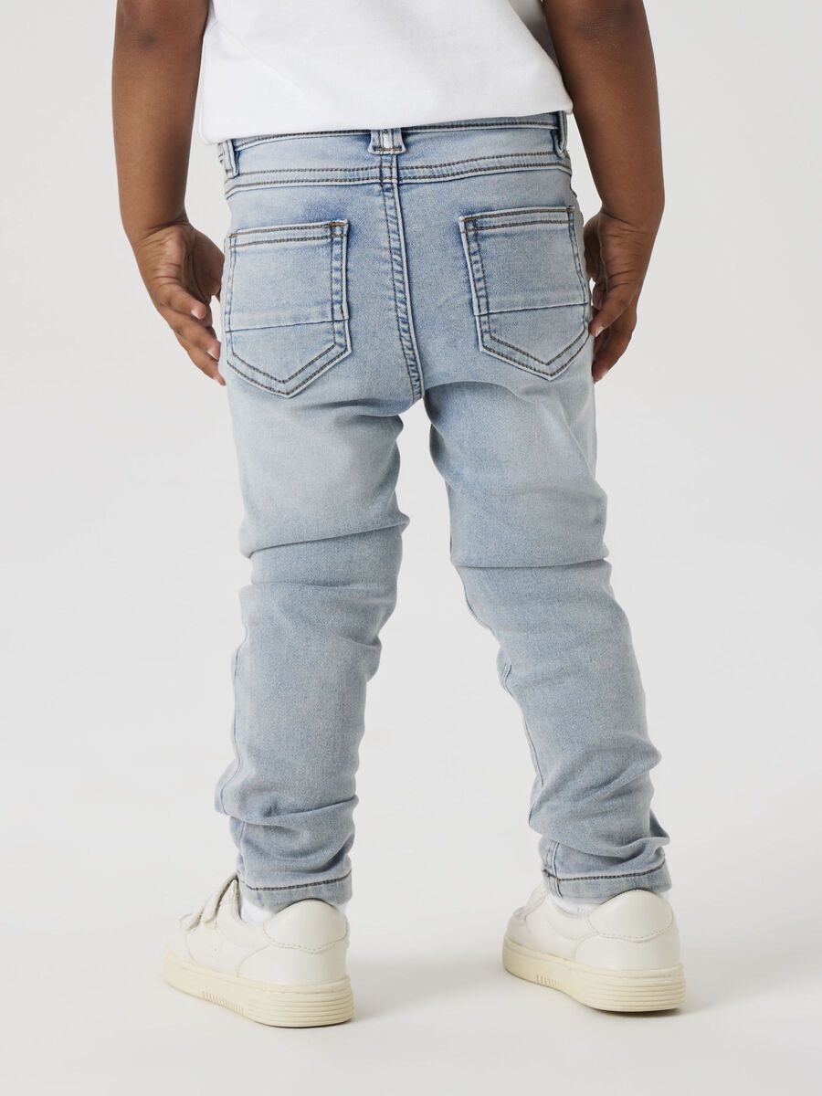 name it SLIM FIT SWEAT JEANS, Light Blue Bleached Denim, highres - 13224981_LightBlueBleachedDenim_008.jpg