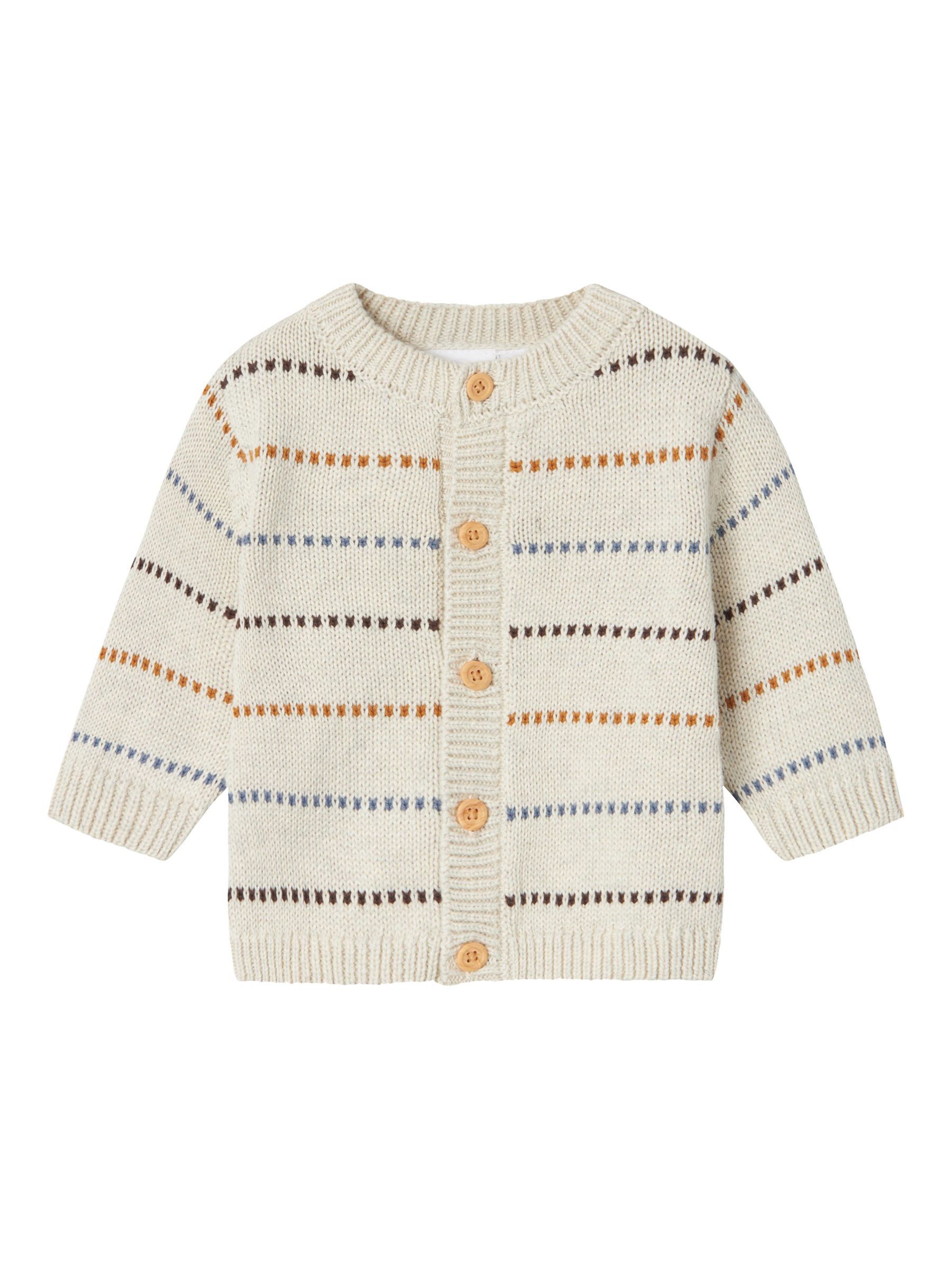 ORGANIC COTTON KNITTED CARDIGAN Baby Boys White NAME IT France