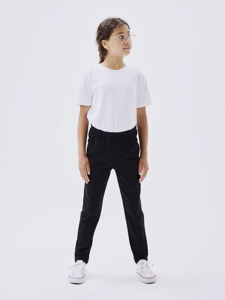 name it REGULAR FIT TROUSERS, Black, highres - 13142465_Black_007.jpg