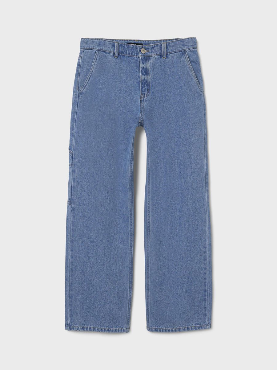 name it COUPE AMPLE PANTALON CARGO, Medium Blue Denim, highres - 13222237_MediumBlueDenim_003.jpg