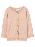 Name it TEXTURED KNITTED COTTON CARDIGAN, Rose Cloud, highres - 13157246_RoseCloud_001.jpg