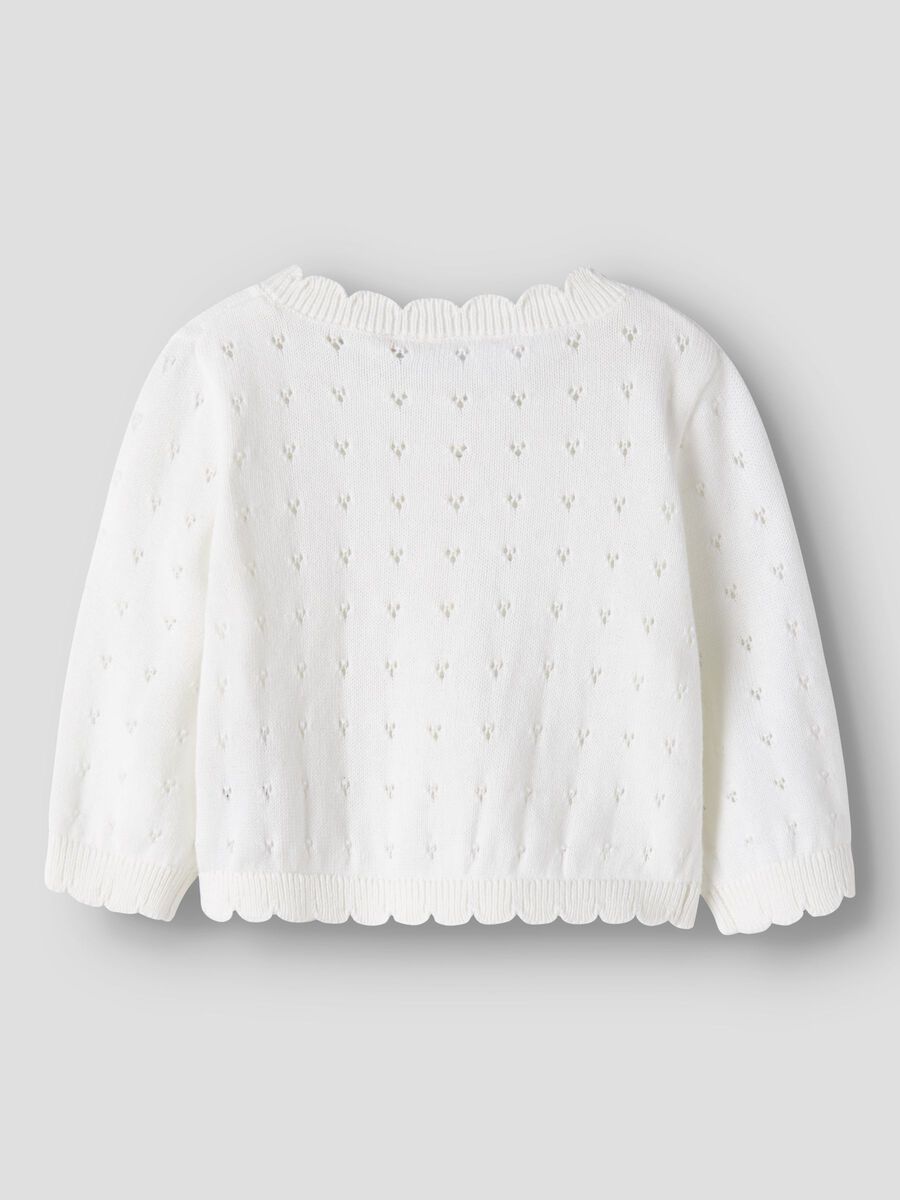 Carousel image 3 ORGANIC COTTON CARDIGAN, Cloud Dancer