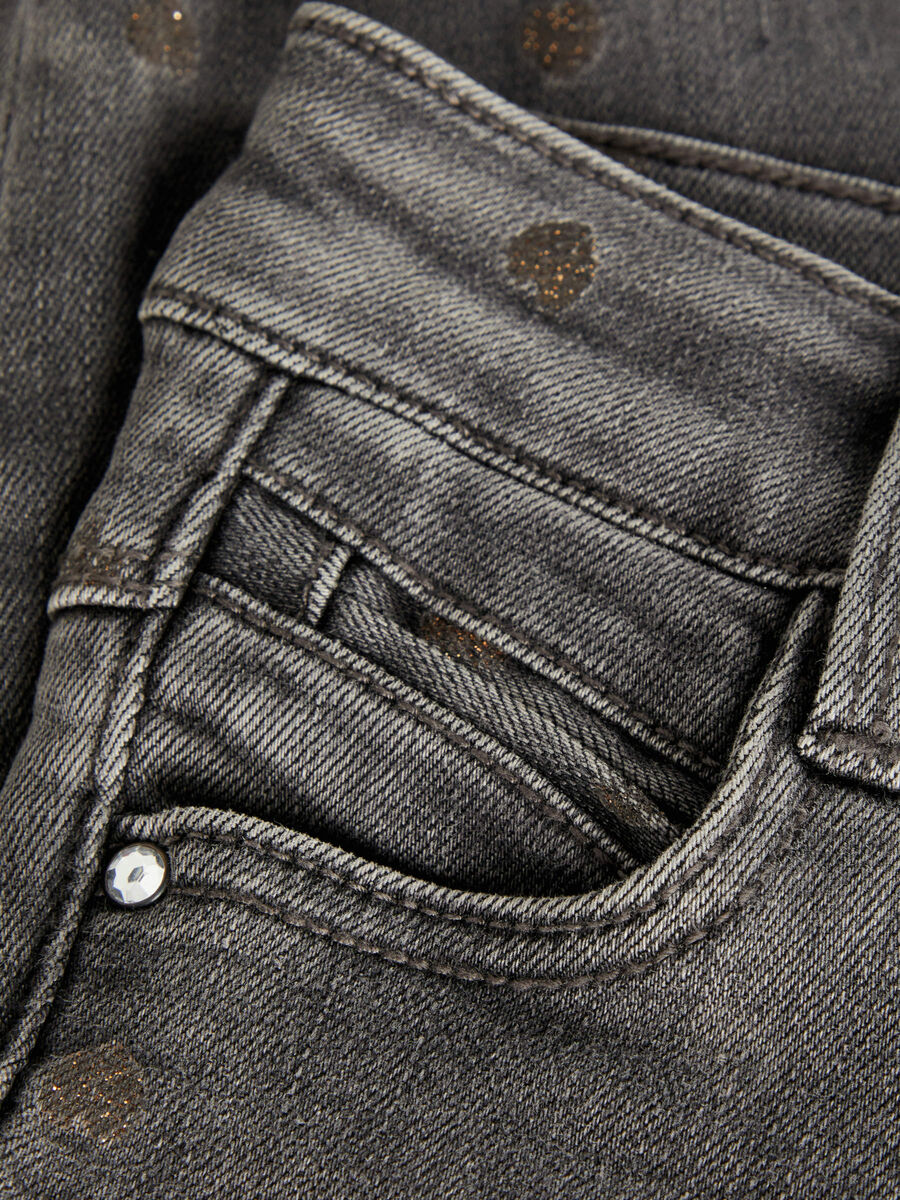 fit Glitter jeans print Name | skinny it