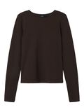 Name it SLIM FIT LONG SLEEVED TOP, Chocolate Brown, highres - 13248166_ChocolateBrown_001.jpg