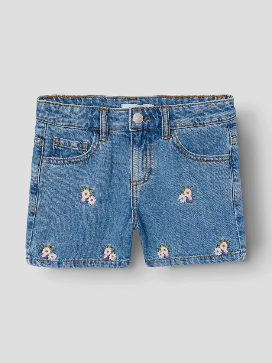 name it REGULAR FIT DENIM SHORTS, Medium Blue Denim, highres - 13229316_MediumBlueDenim_003.jpg