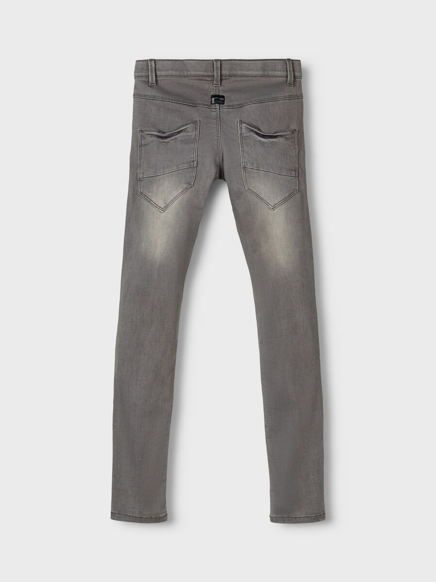 Carousel image 3 SUPER STRETCH X-SLIM FIT JEANS, Dark Grey Denim