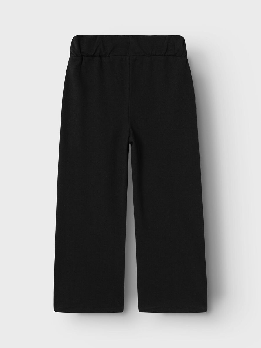 Carousel image - &Agrave; JAMBES LARGES JOGGING EN MOLLETON, Black | 4