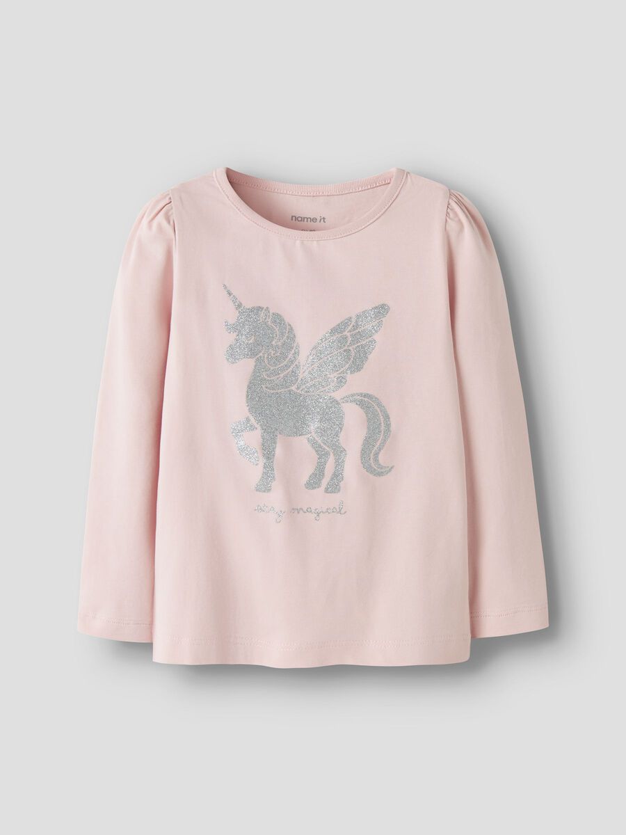 Product carousel image 1 GLITTER PRINT TOP, Lotus