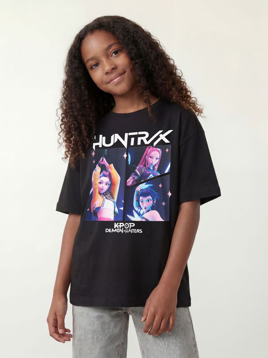 Product carousel image - KPOP DEMON HUNTERS T-SHIRT, Black | 1