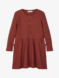 Name it LONG-SLEEVED WAFFLE DRESS, Mahogany, highres - 13181879_Mahogany_003.jpg