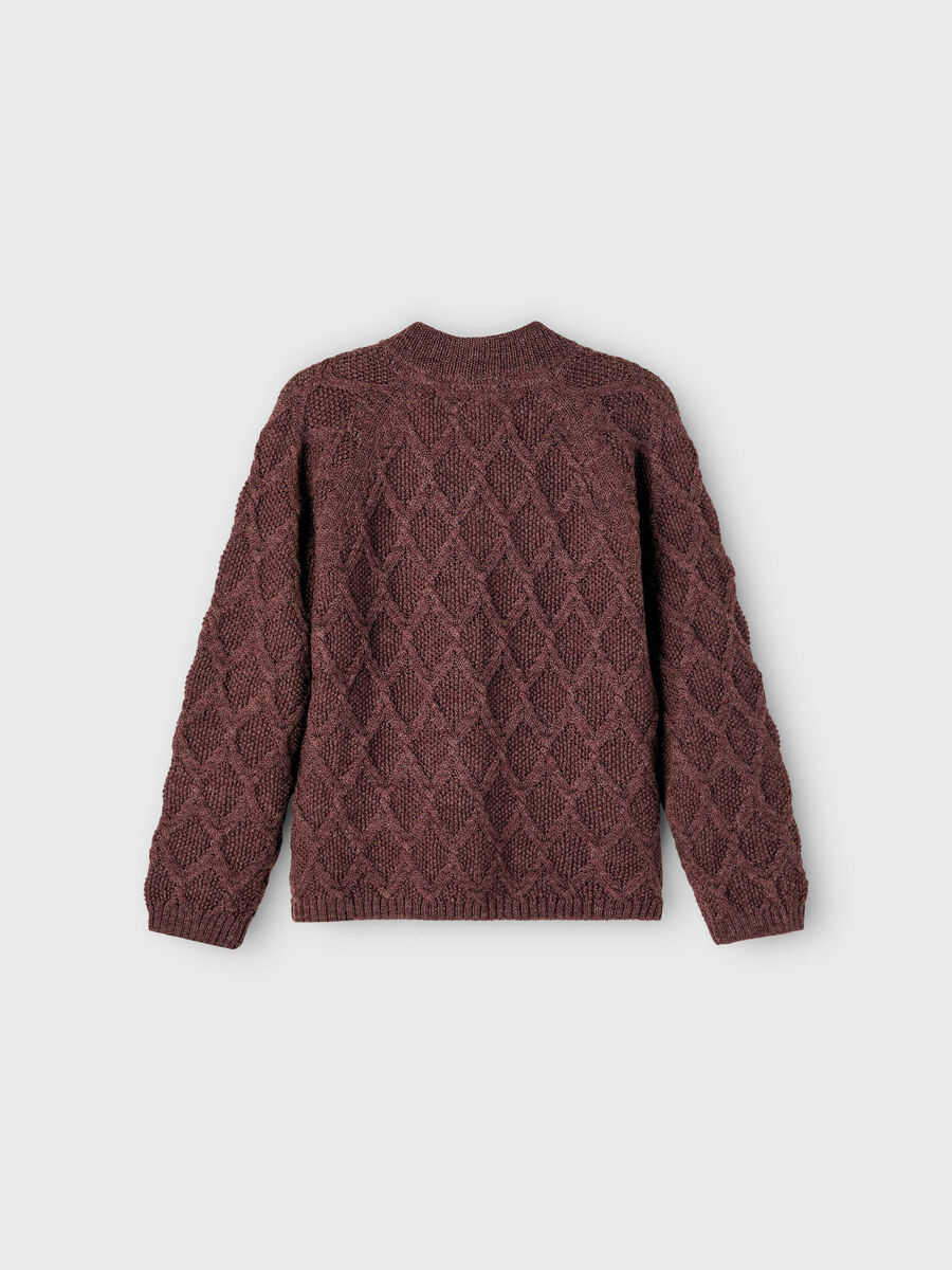 name it CABLE KNIT CARDIGAN, Deep Mahogany, highres - 13199562_DeepMahogany_002.jpg