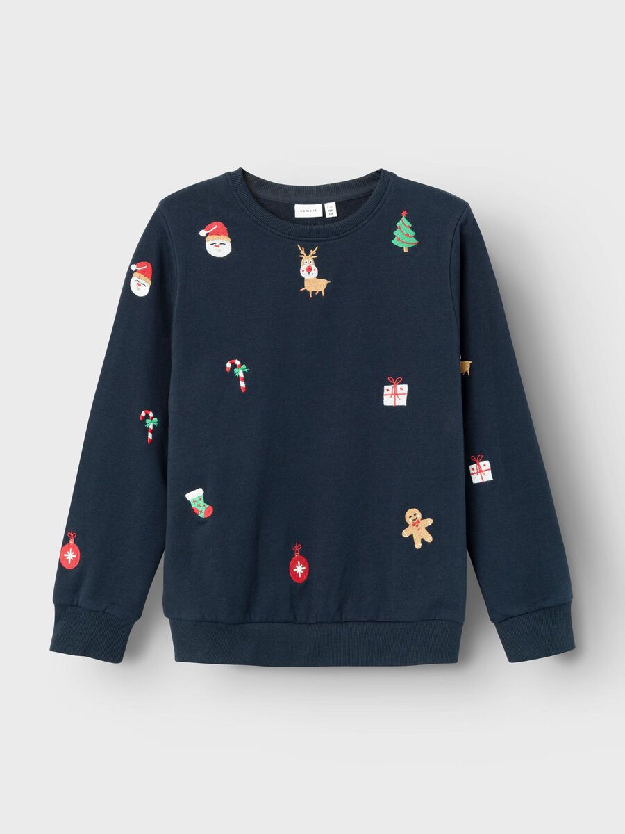 CHRISTMAS SWEATSHIRT - Boys' | Blue | NAME IT® Belgium